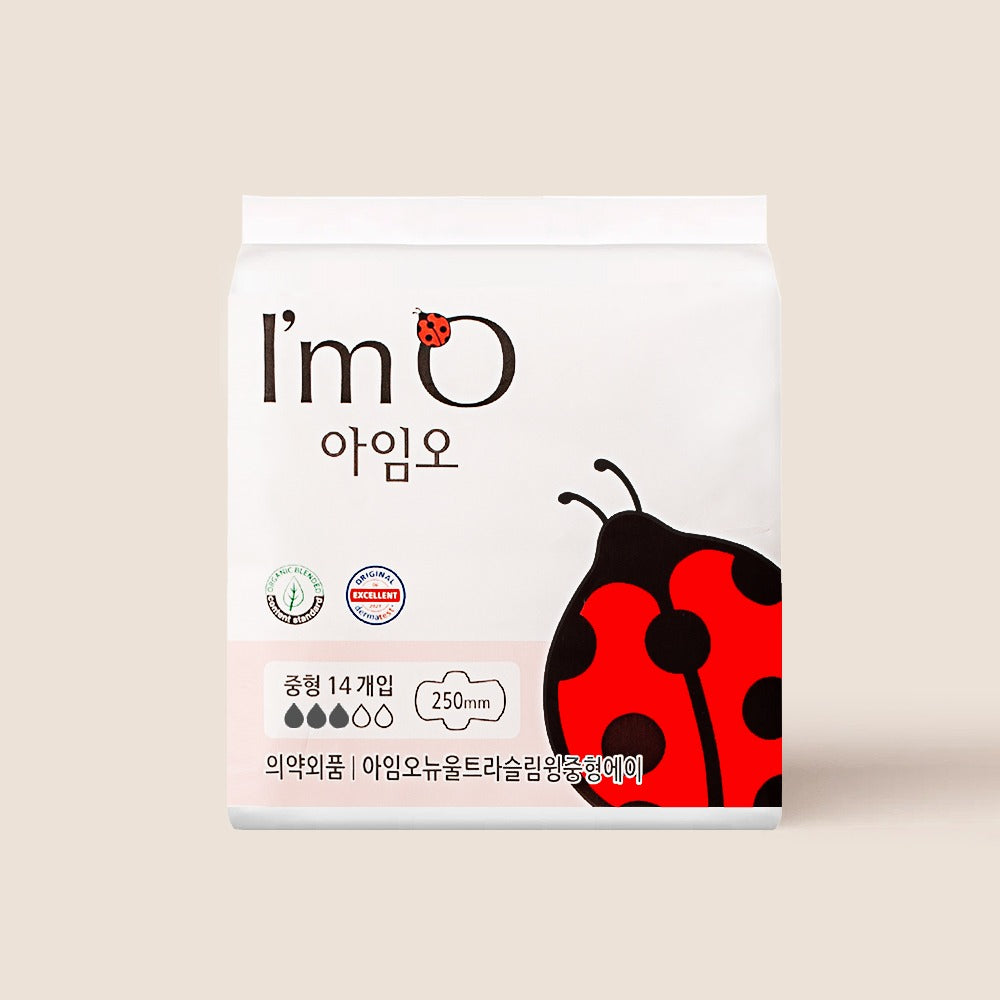 Băng Vệ Sinh I’m O Organic Cotton Cover Sanitary Pads Medium #25 cm