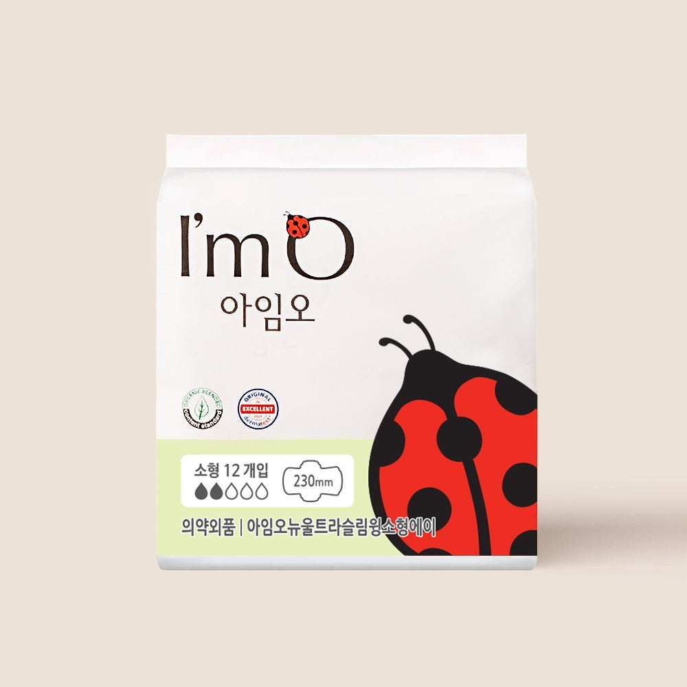 Băng Vệ Sinh I’m O Organic Cotton Cover Sanitary Pads Small #23 cm