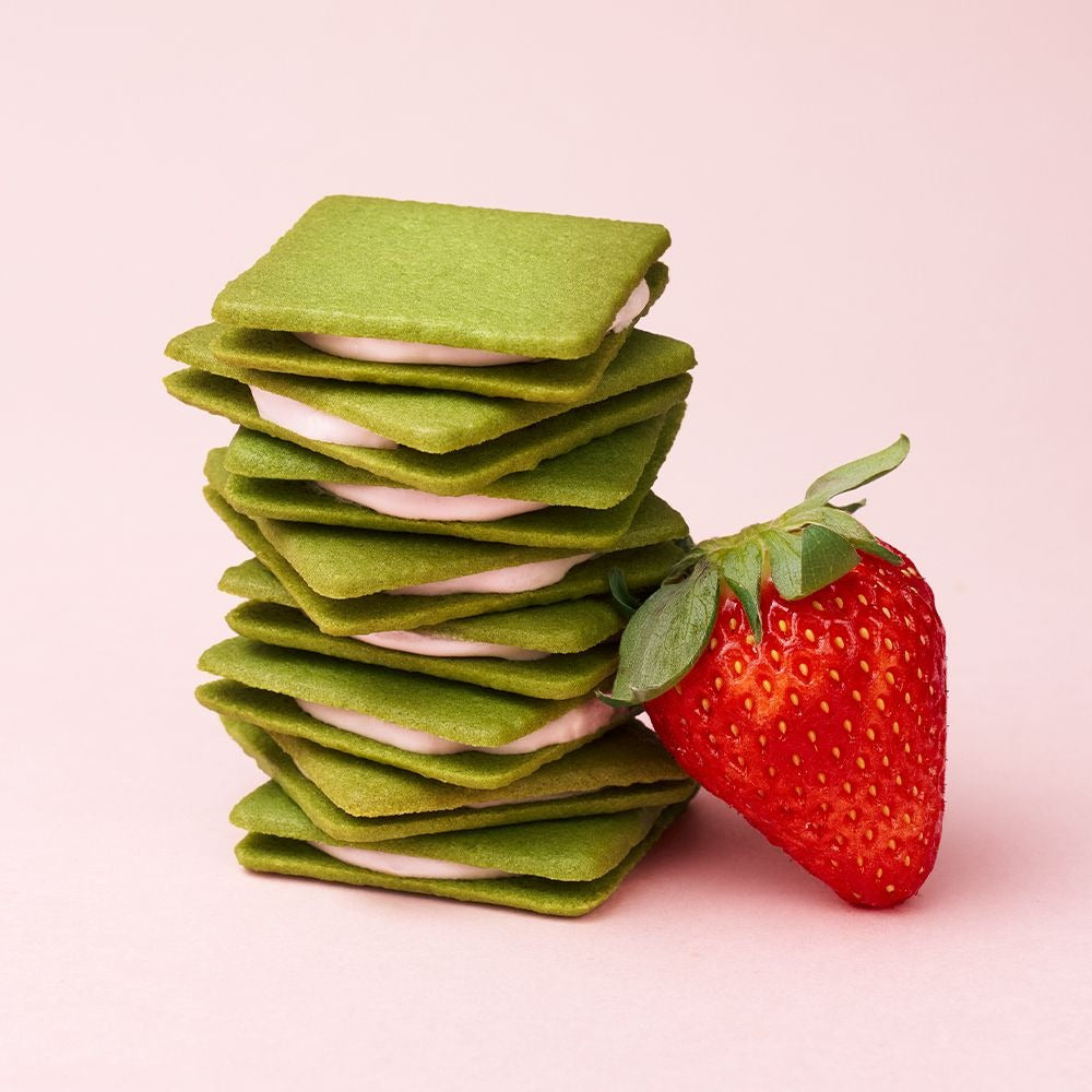 Bánh Quy OSULLOC Green Tea Strawberry Langue De Chat-Kallos