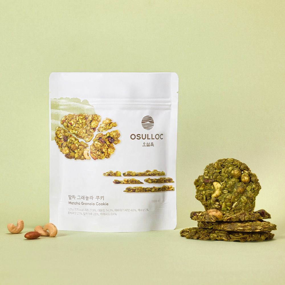 Bánh Quy OSULLOC Matcha Granola Cookie-Kallos
