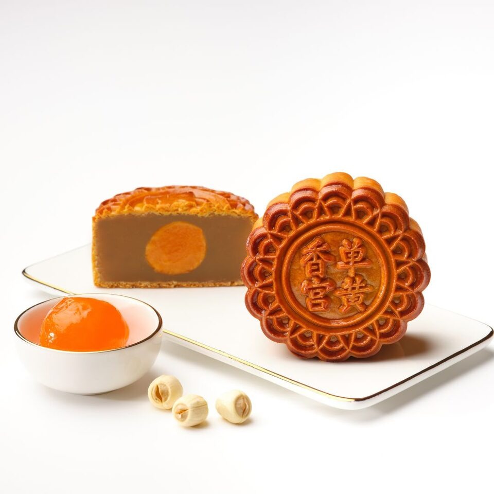 Bánh Trung Thu Shangri-La Hạt Sen Trắng 1 Trứng Ít Đường