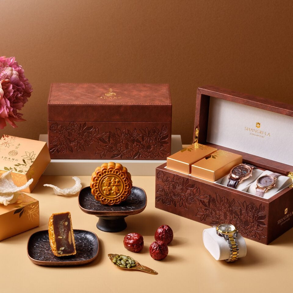 Bánh Trung Thu Shangri-La Yến Sào Táo Đỏ Hạt Bí Không Trứng