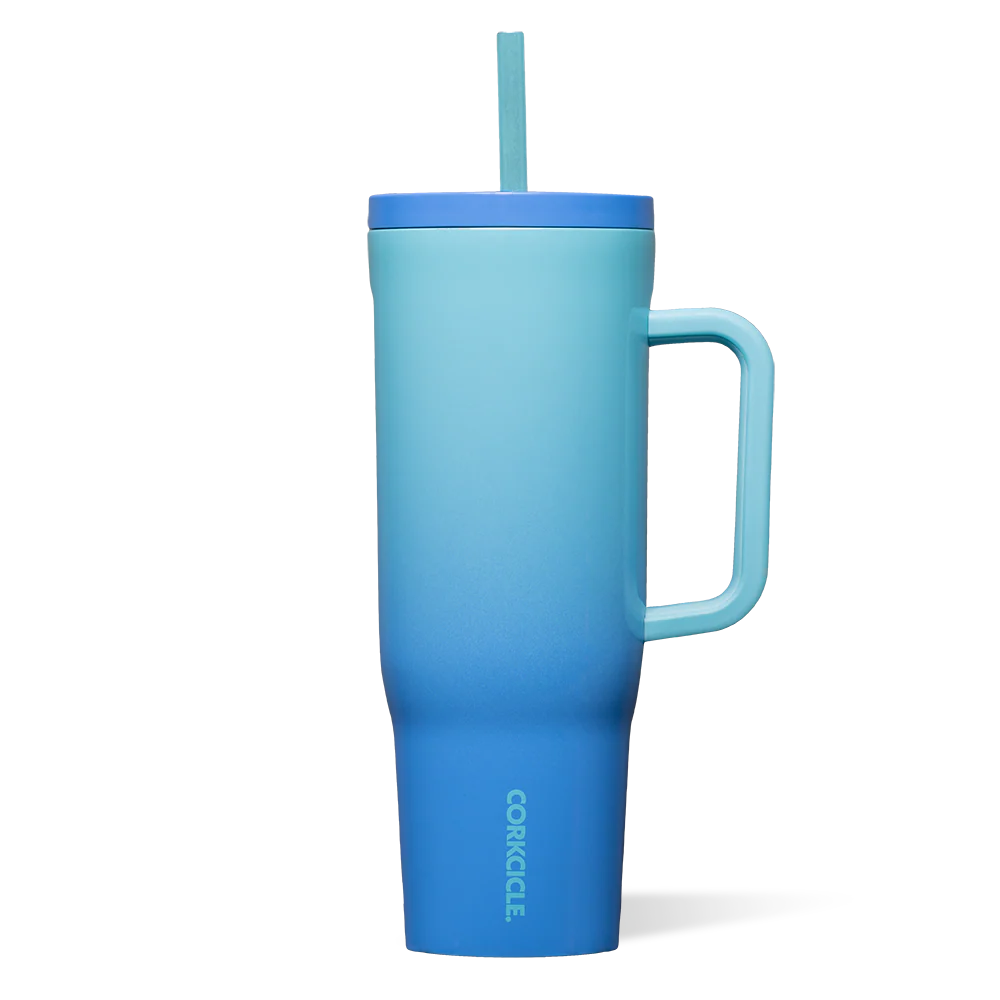 Bình Nước Corkcicle Cruiser Tumbler with Handle #Boom Box Blue