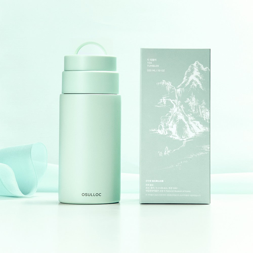 Bình Nước OSULLOC Signature Teaware O Tumbler Green