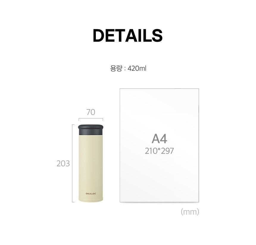 Bình Nước OSULLOC Tea Life Tumbler-Kallos