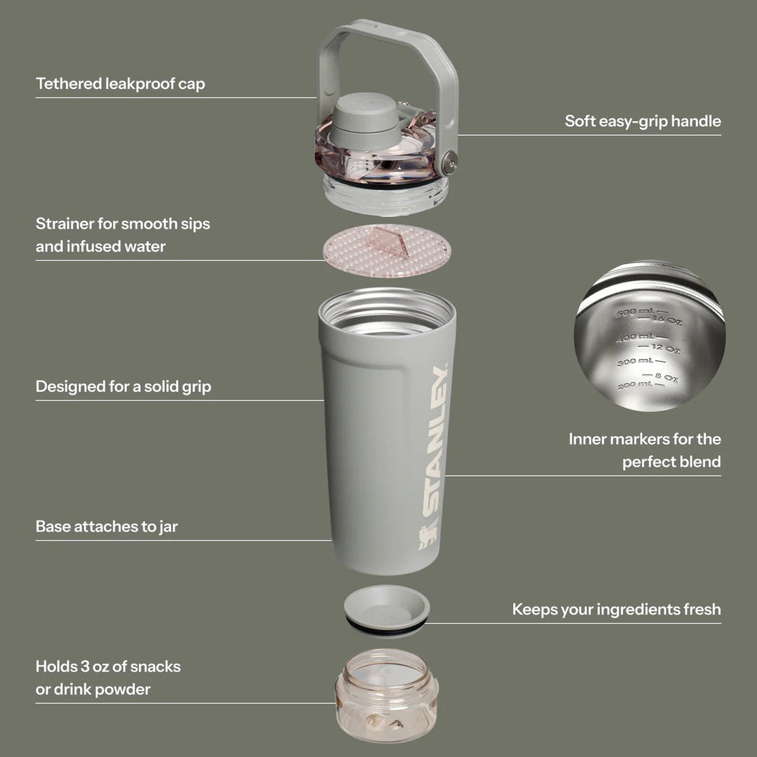 Bình Nước STANLEY Activate Shaker Bottle #Sage Grey