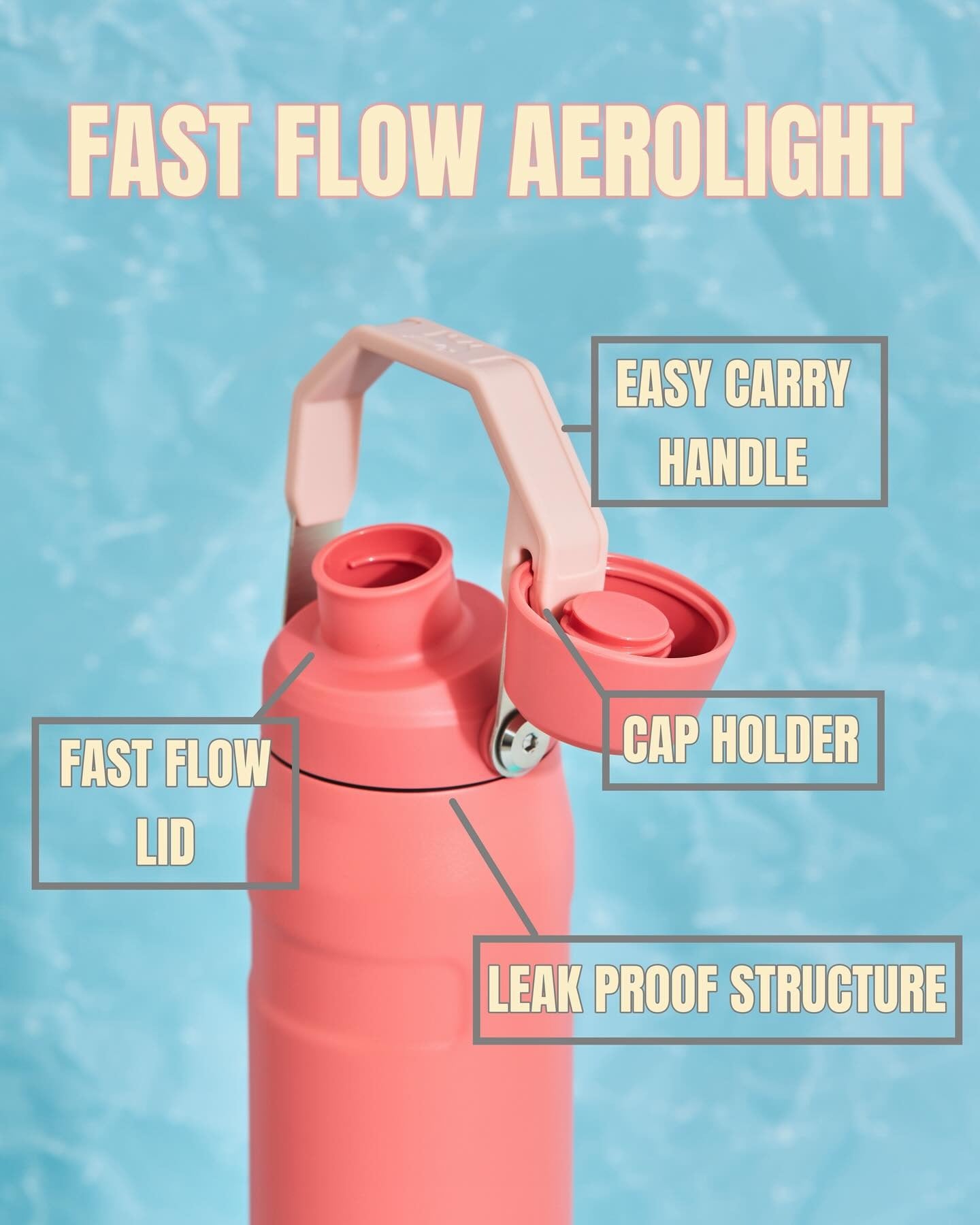 Bình Nước Stanley IceFlow Aerolite Bottle Flip Straw 2.0 #Terracotta-Kallos