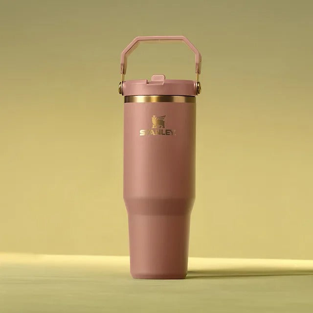 Bình Nước STANLEY IceFlow Flip Straw Tumbler #Mocha Latte