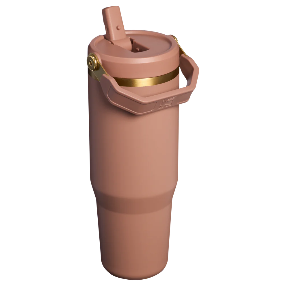 Bình Nước STANLEY IceFlow Flip Straw Tumbler #Mocha Latte