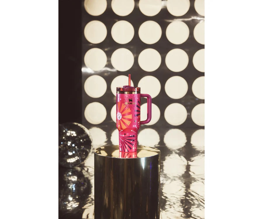 Bình Nước Stanley Quencher H2.0 Flowstate Tumbler #80's Dynamite