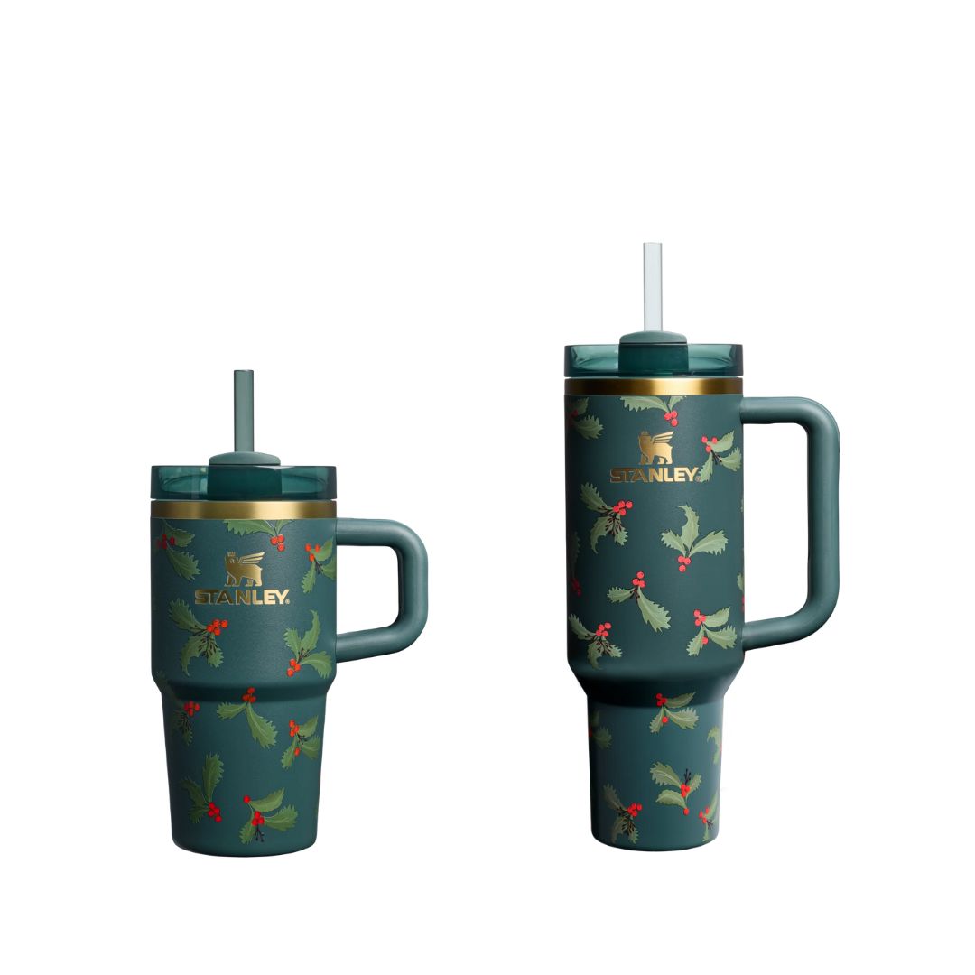Bình Nước Stanley Quencher H2.0 Flowstate Tumbler #Holiday Botanical