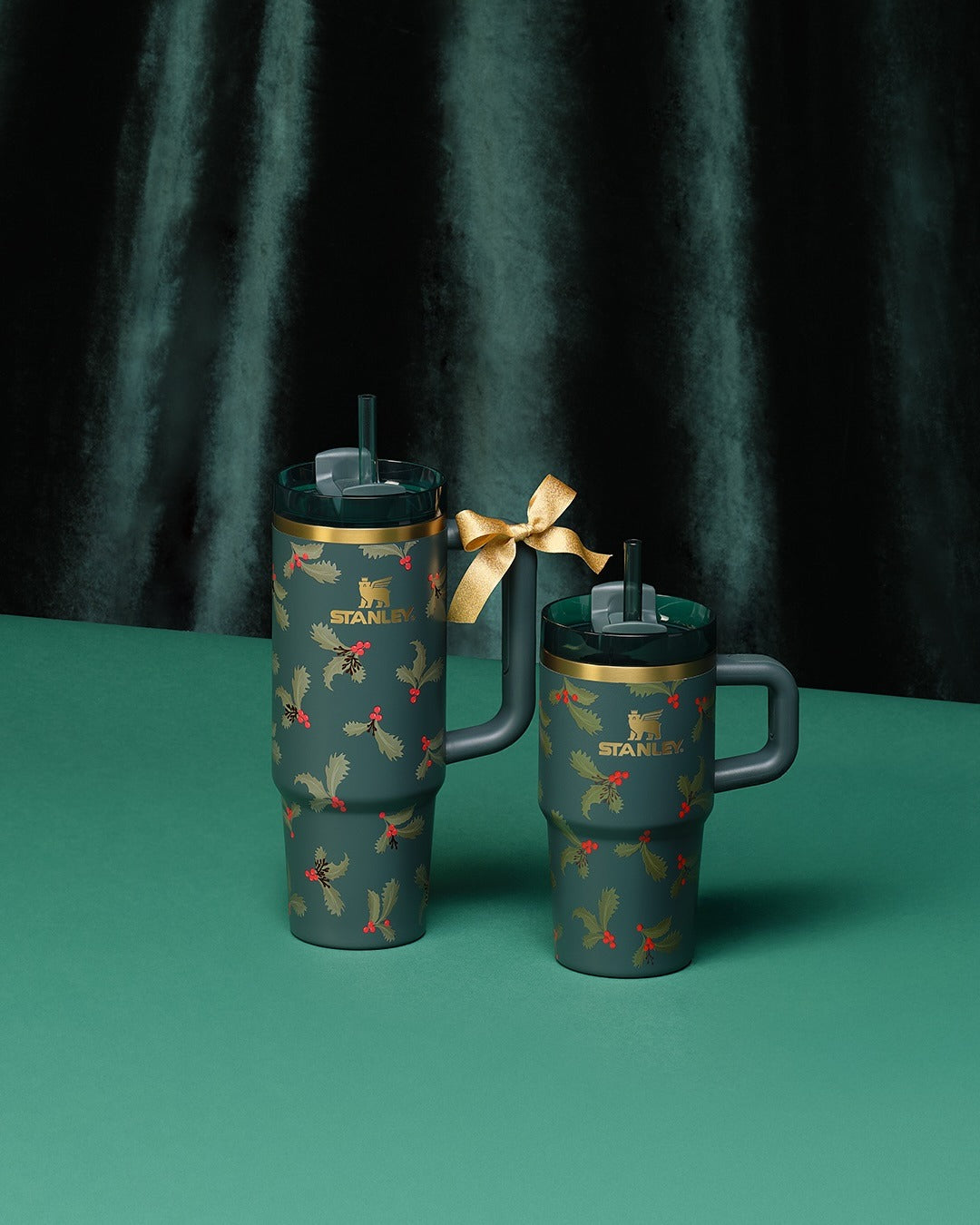 Bình Nước Stanley Quencher H2.0 Flowstate Tumbler #Holiday Botanical