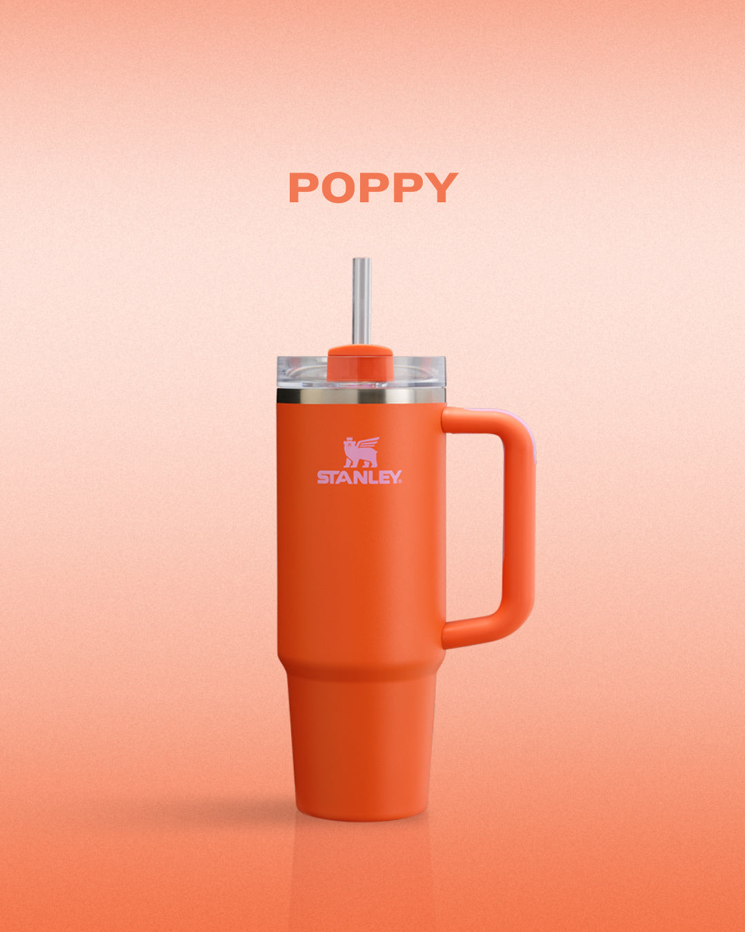 Bình Nước Stanley Quencher H2.0 Flowstate Tumbler #Poppy Red