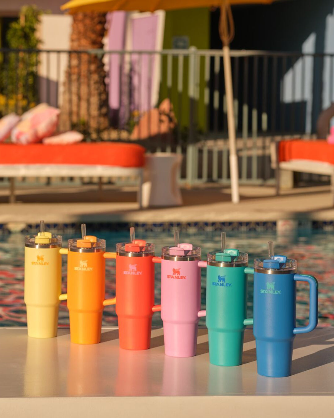Bình Nước Stanley Quencher H2.0 Flowstate Tumbler #Poppy Red