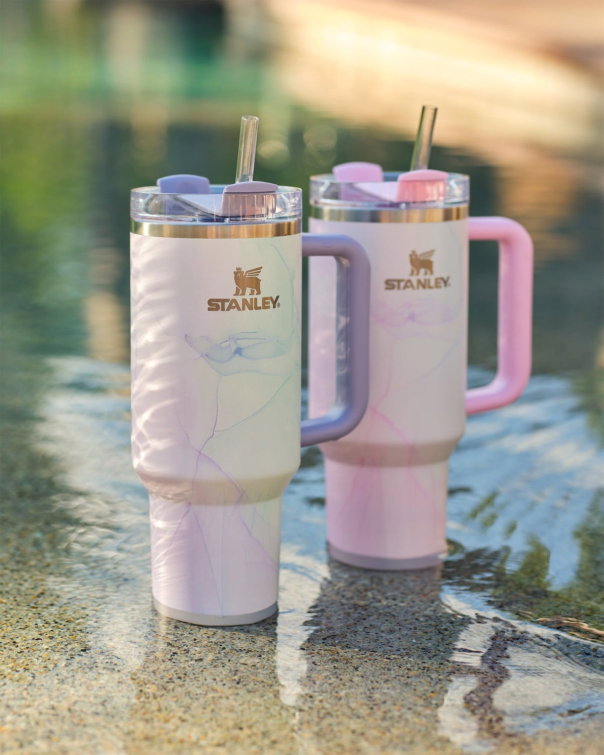 Bình Nước Stanley Quencher H2.0 Flowstate Tumbler #Watercolor Dusk
