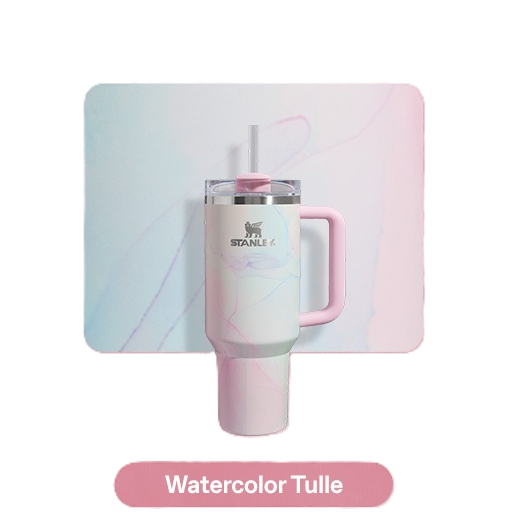 Bình Nước Stanley Quencher H2.0 Flowstate Tumbler #Watercolor Tulle