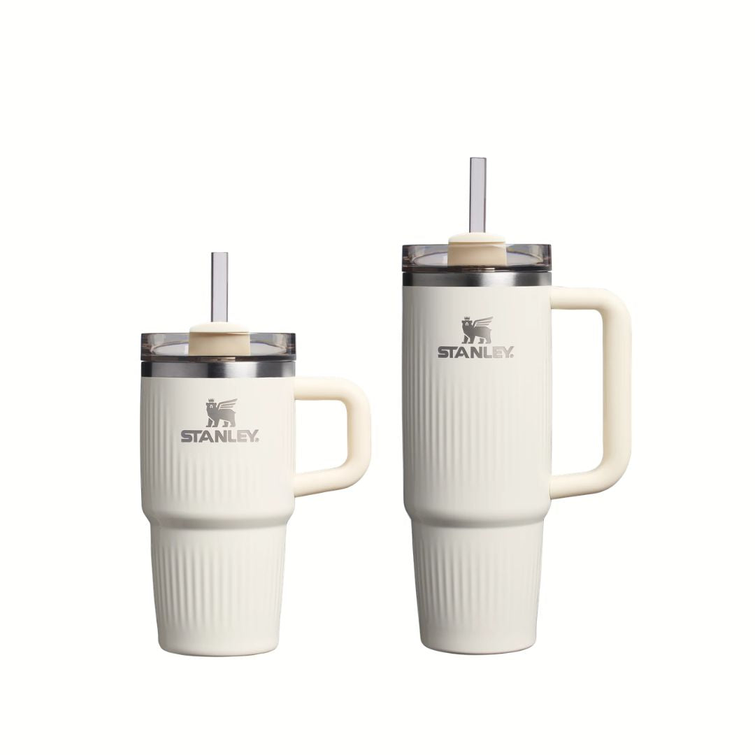 Bình Nước STANLEY Quencher H2.0 Fluted Tumbler #Cream Gloss