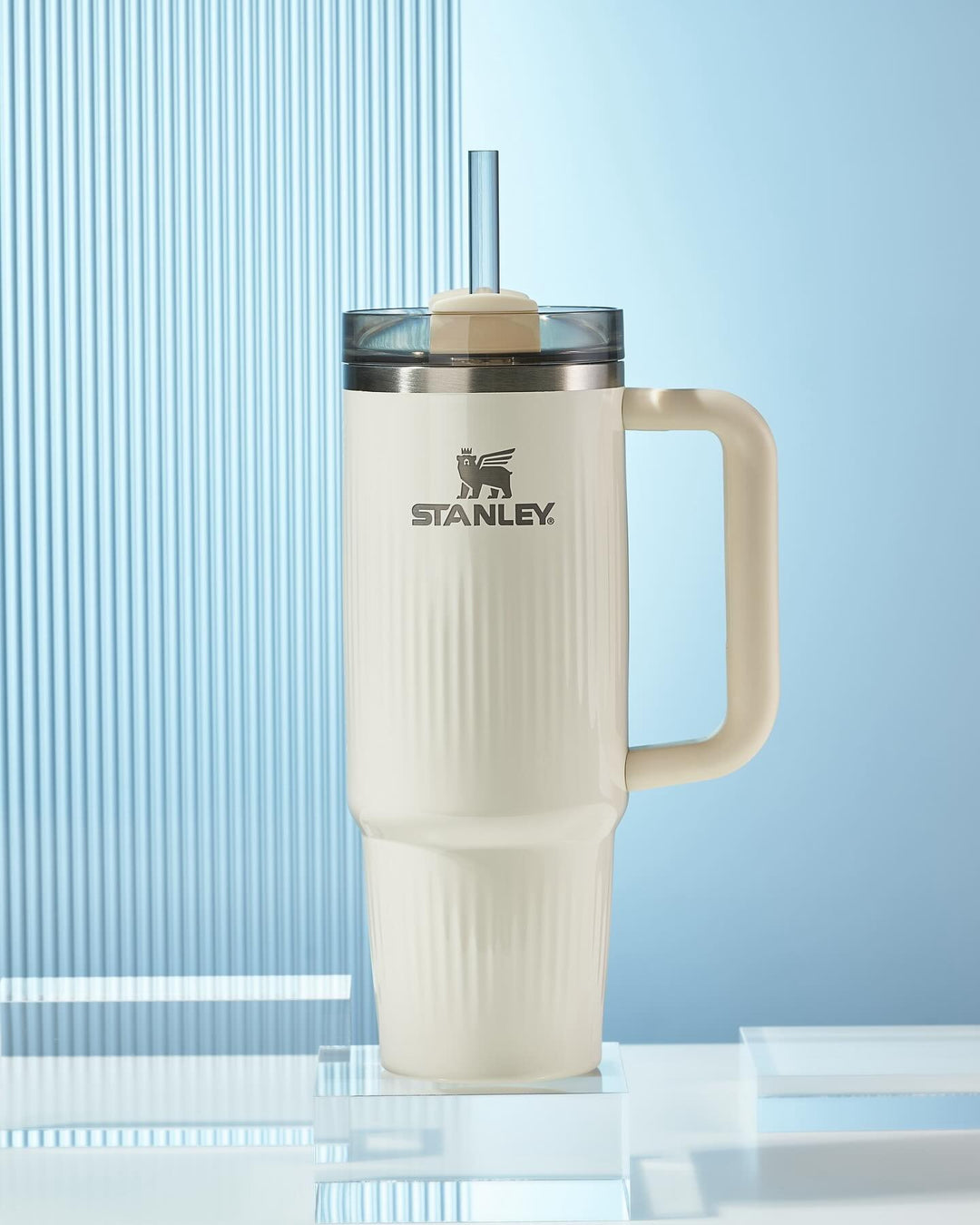 Bình Nước STANLEY Quencher H2.0 Fluted Tumbler #Cream Gloss
