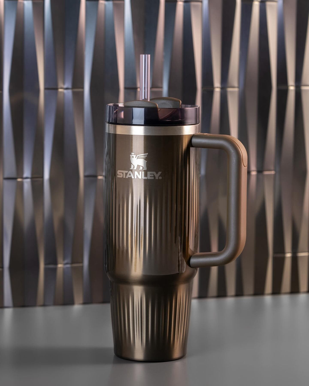 Bình Nước STANLEY Quencher H2.0 Fluted Tumbler #Gunmetal Shine