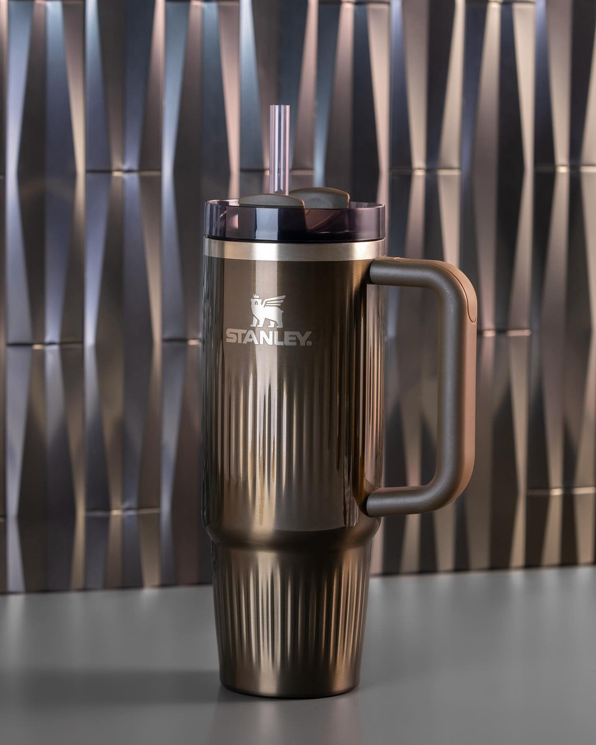 Bình Nước STANLEY Quencher H2.0 Fluted Tumbler #Gunmetal Shine