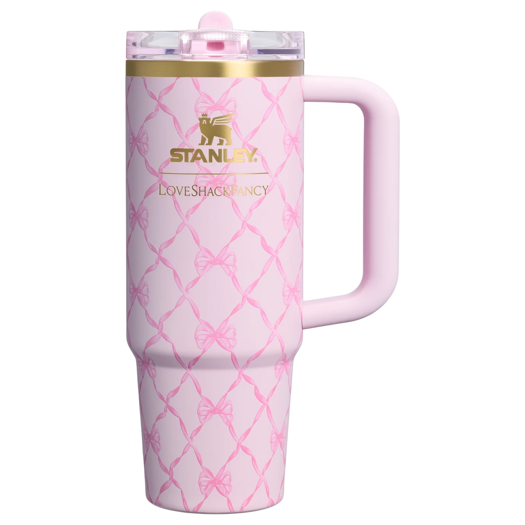 Bình Nước STANLEY Quencher ProTour Flip Straw Tumbler #Baby Bow Pink Peppermint