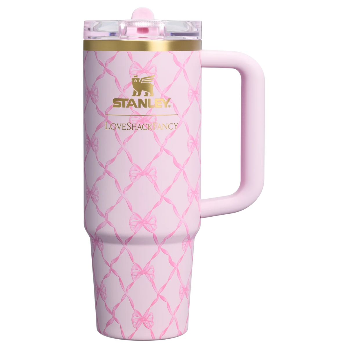 Bình Nước STANLEY Quencher ProTour Flip Straw Tumbler #Baby Bow Pink Peppermint