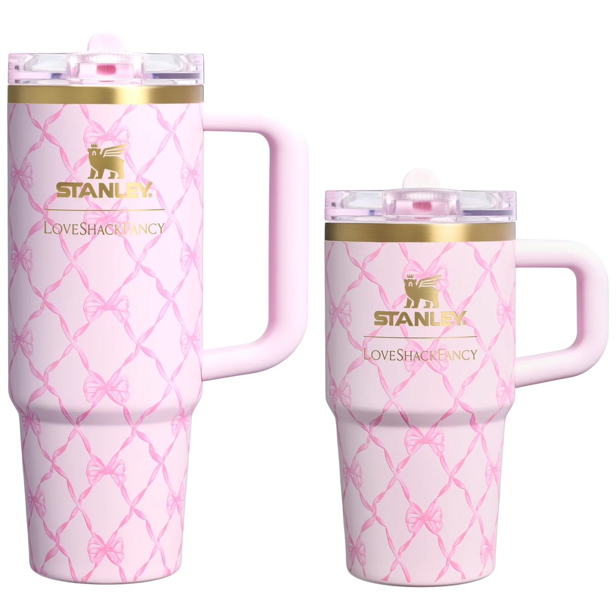 Bình Nước STANLEY Quencher ProTour Flip Straw Tumbler #Baby Bow Pink Peppermint