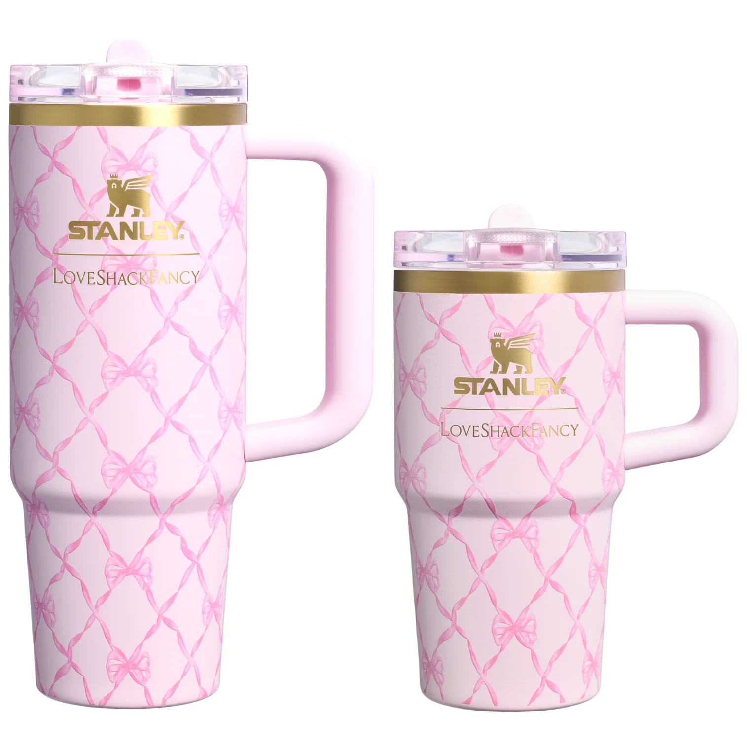 Bình Nước STANLEY Quencher ProTour Flip Straw Tumbler #Baby Bow Pink Peppermint-Kallos