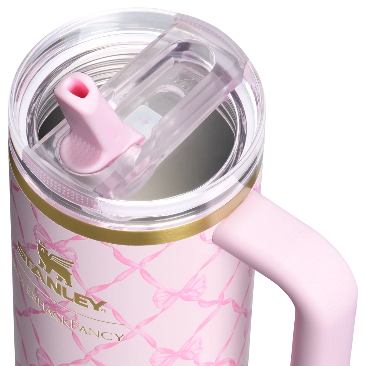 Bình Nước STANLEY Quencher ProTour Flip Straw Tumbler #Baby Bow Pink Peppermint