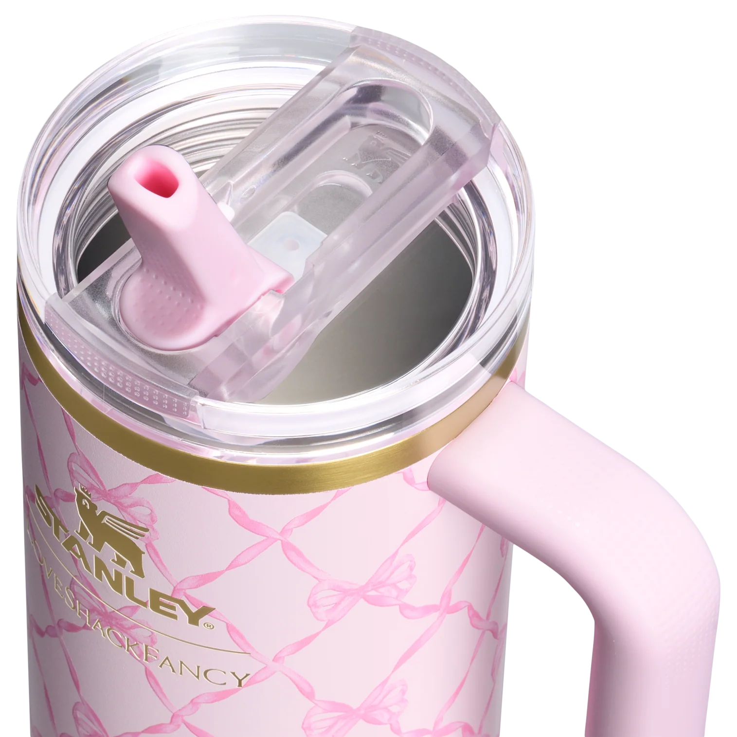 Bình Nước STANLEY Quencher ProTour Flip Straw Tumbler #Baby Bow Pink Peppermint-Kallos
