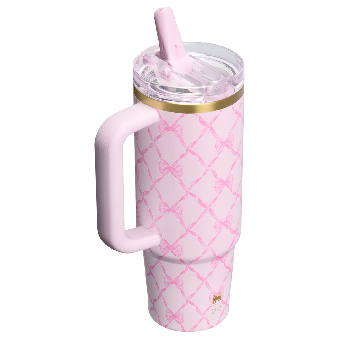 Bình Nước STANLEY Quencher ProTour Flip Straw Tumbler #Baby Bow Pink Peppermint