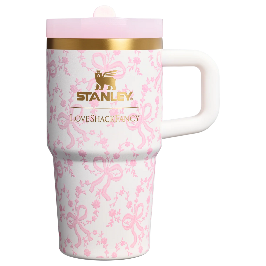 Bình Nước STANLEY Quencher ProTour Flip Straw Tumbler #Coquette Bow Chantilly