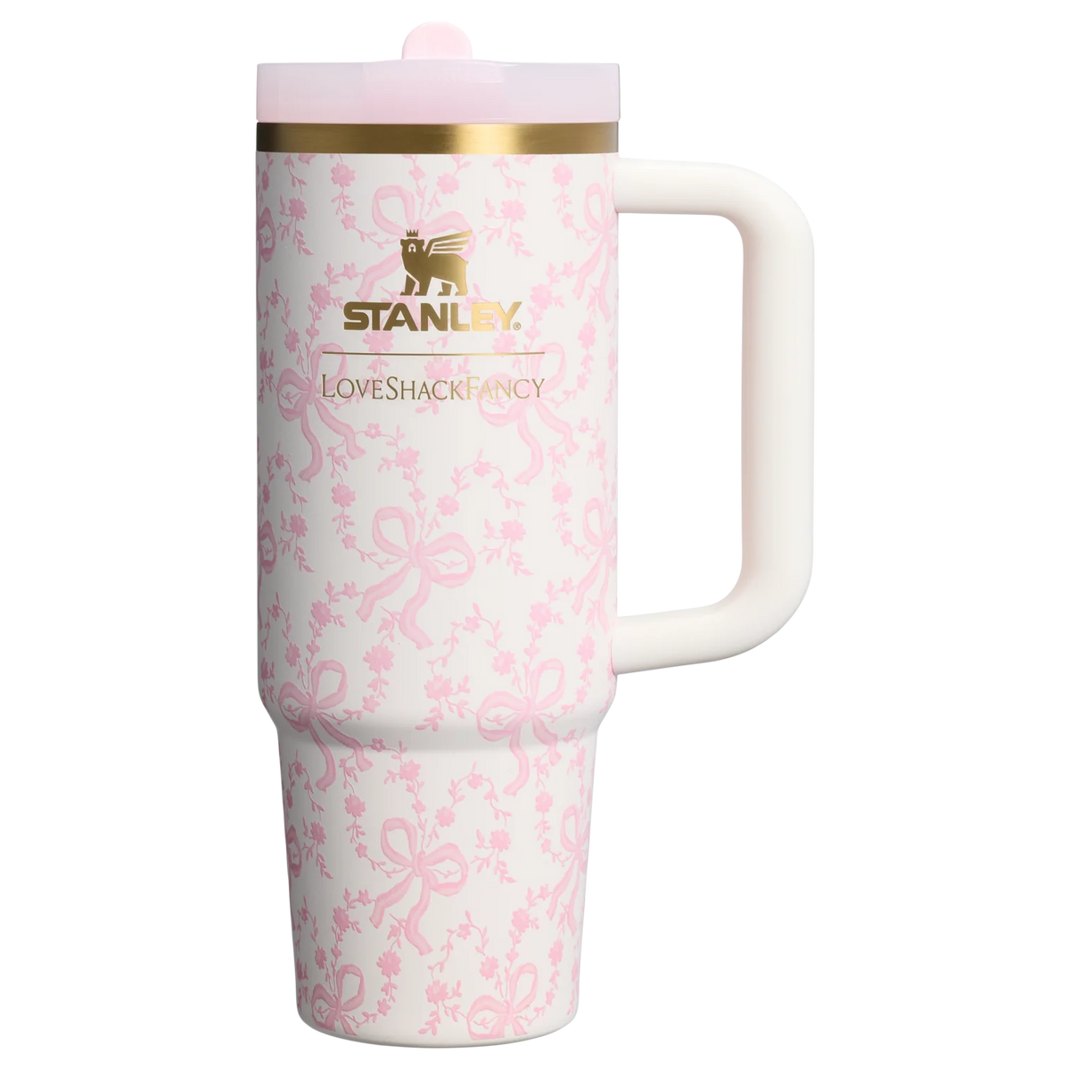 Bình Nước STANLEY Quencher ProTour Flip Straw Tumbler #Coquette Bow Chantilly
