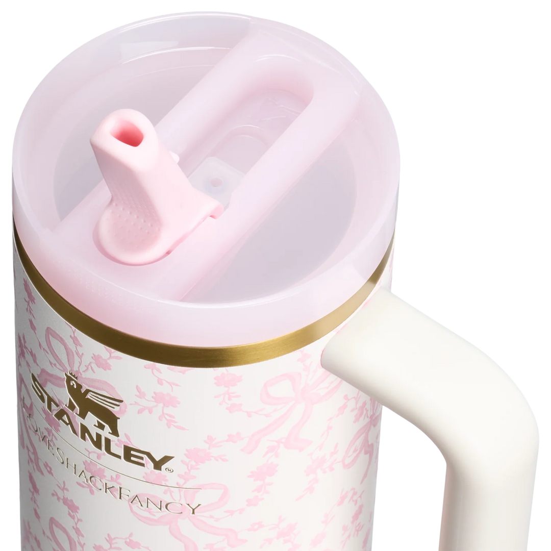 Bình Nước STANLEY Quencher ProTour Flip Straw Tumbler #Coquette Bow Chantilly