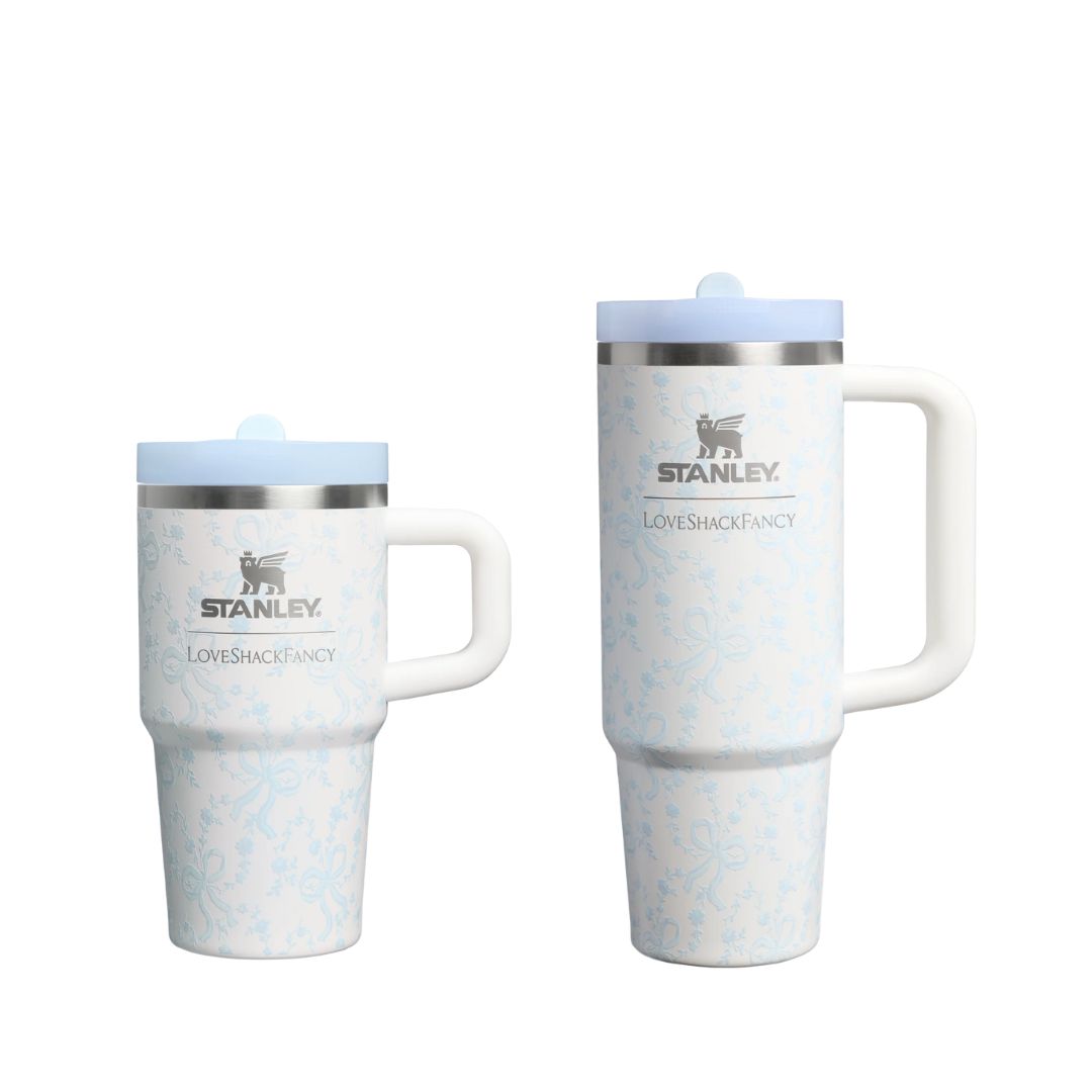 Bình Nước STANLEY Quencher ProTour Flip Straw Tumbler #Coquette Bow Winter Ice