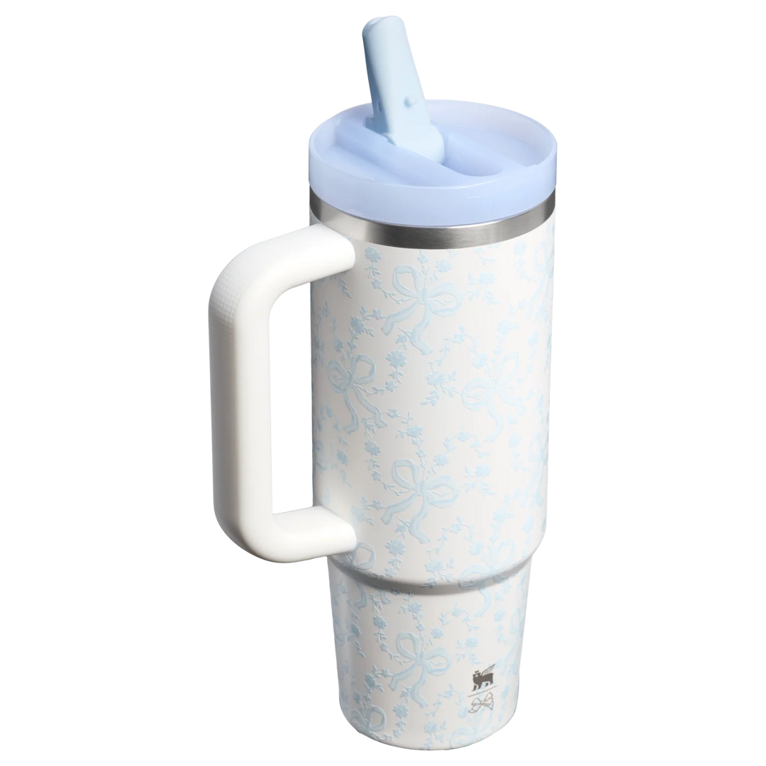 Bình Nước STANLEY Quencher ProTour Flip Straw Tumbler #Coquette Bow Winter Ice