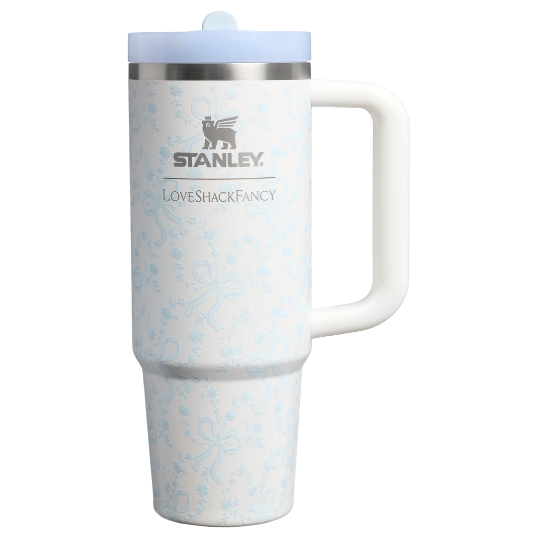 Bình Nước STANLEY Quencher ProTour Flip Straw Tumbler #Coquette Bow Winter Ice