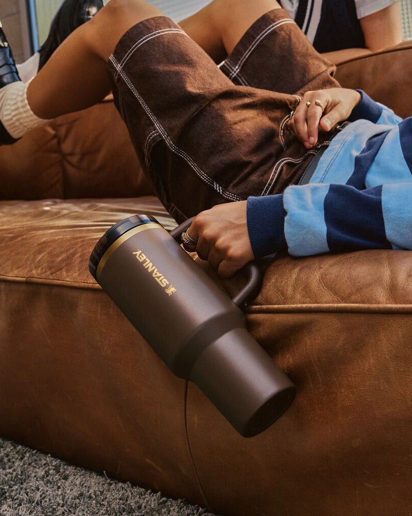 Bình Nước STANLEY Quencher ProTour Flip Straw Tumbler #Espresso Gold-Kallos