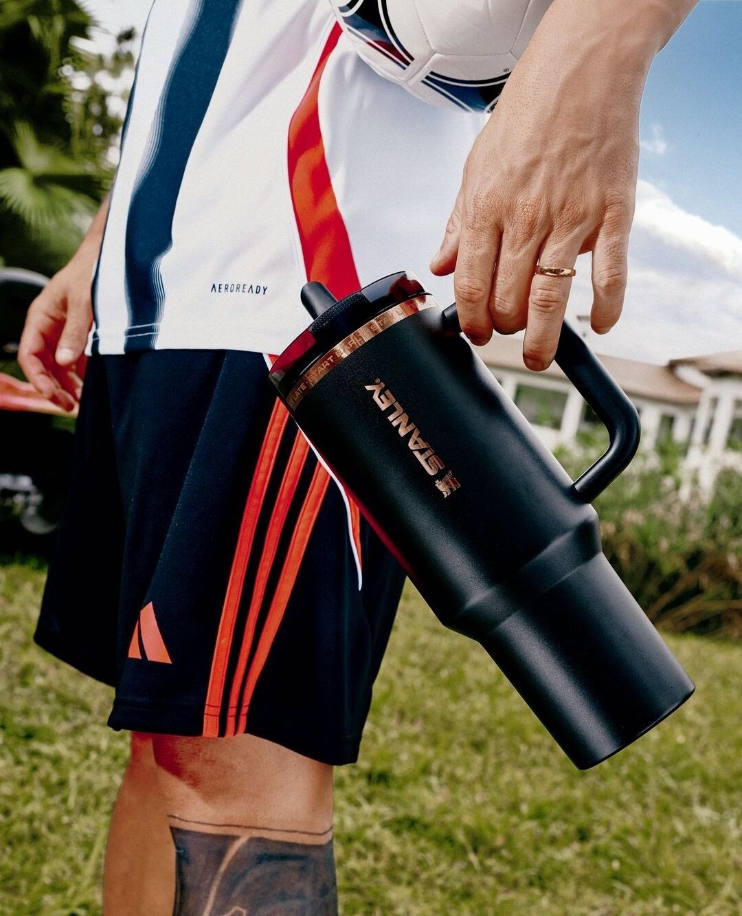 Bình Nước STANLEY Quencher ProTour Flip Straw Tumbler #Messi GOAT Black