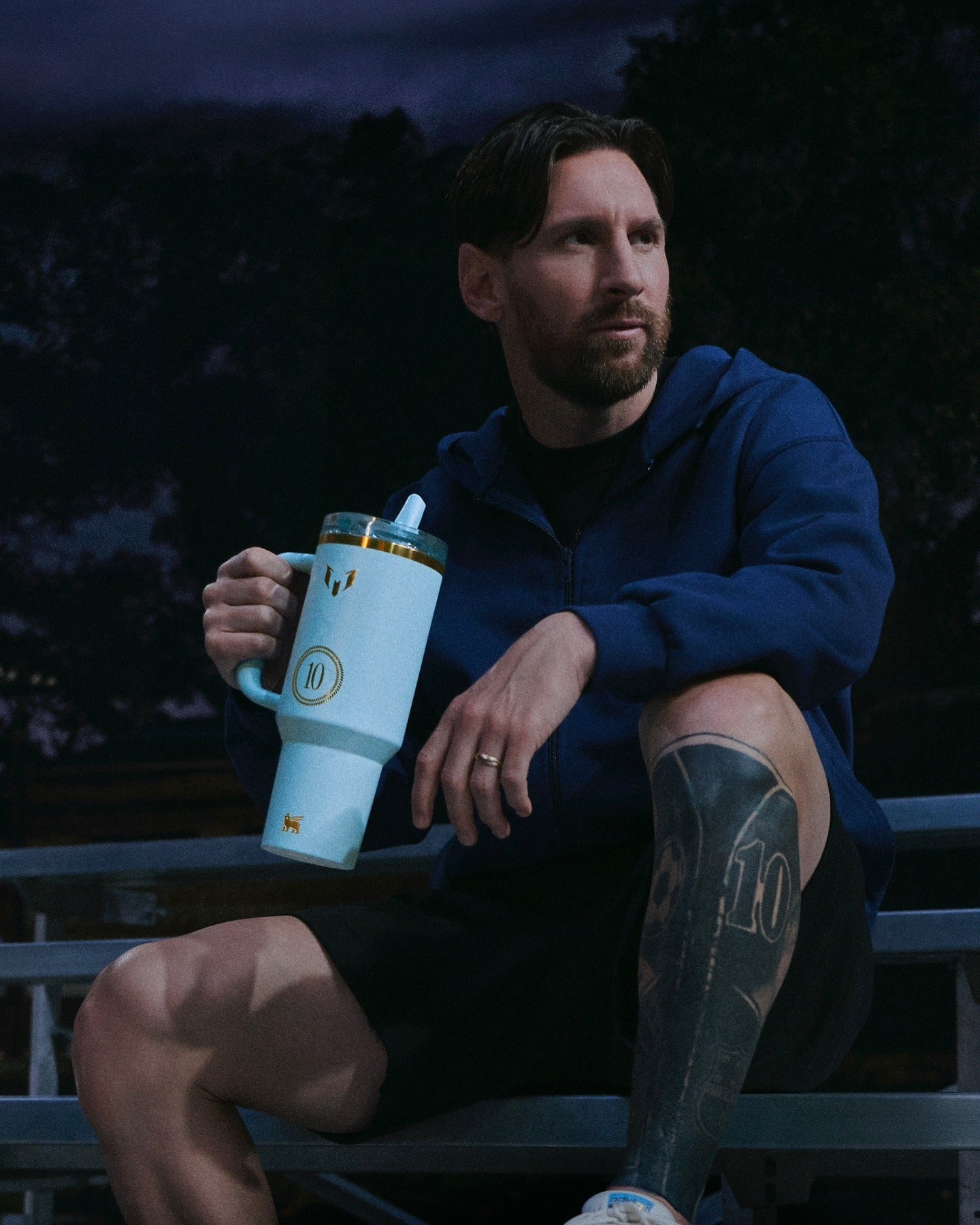 Bình Nước STANLEY Quencher ProTour Flip Straw Tumbler #Messi Striker Blue-Kallos