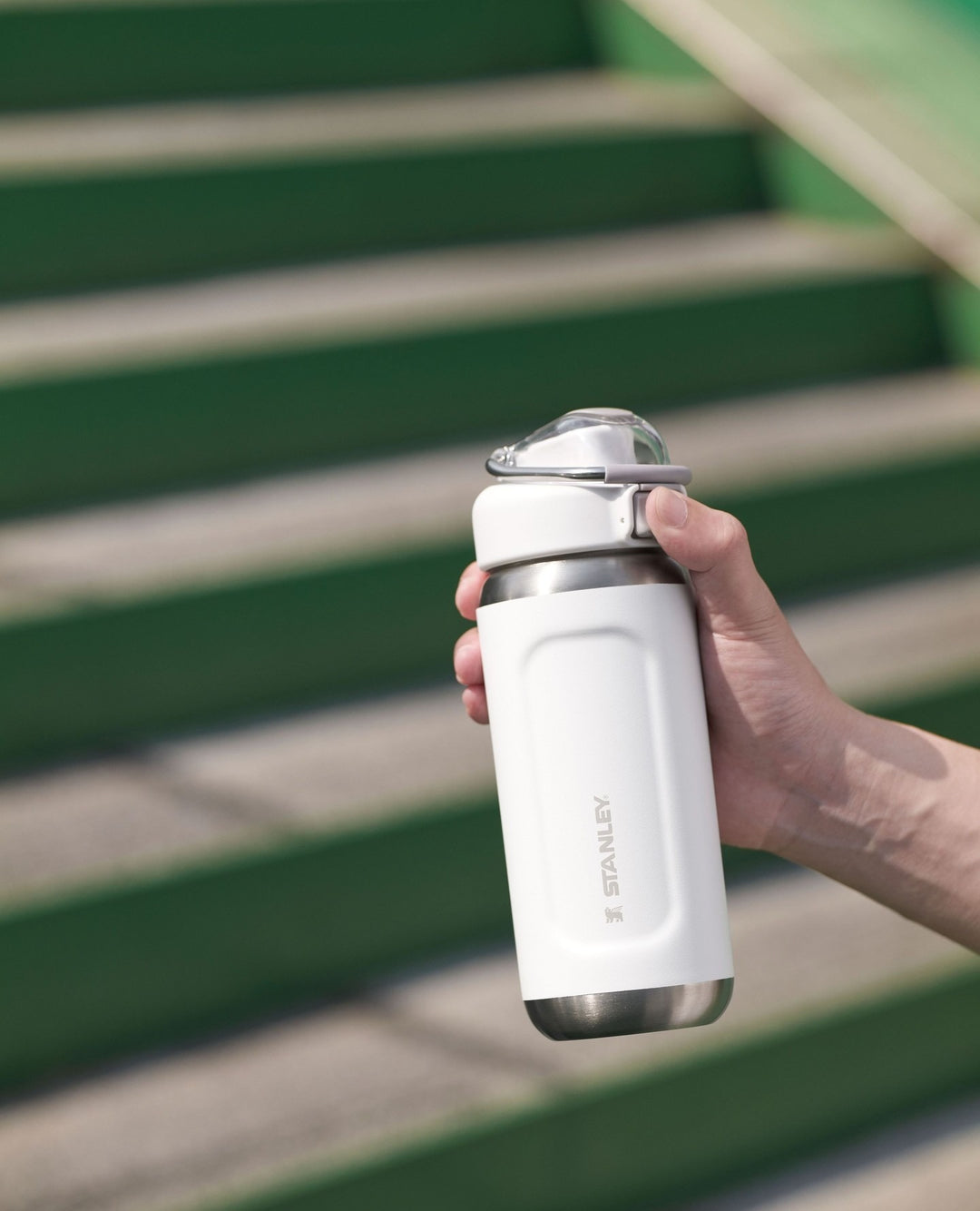 Bình Nước STANLEY Wellspring Bottle #Frost White