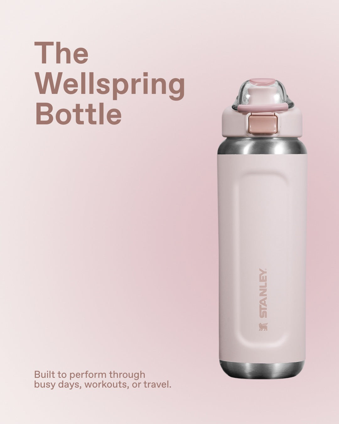 Bình Nước STANLEY Wellspring Bottle #Sage Gray