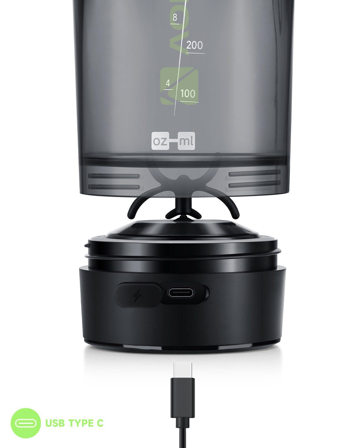 Bình VOLTRX Gallium Electric Shaker Bottle #Avocado Green