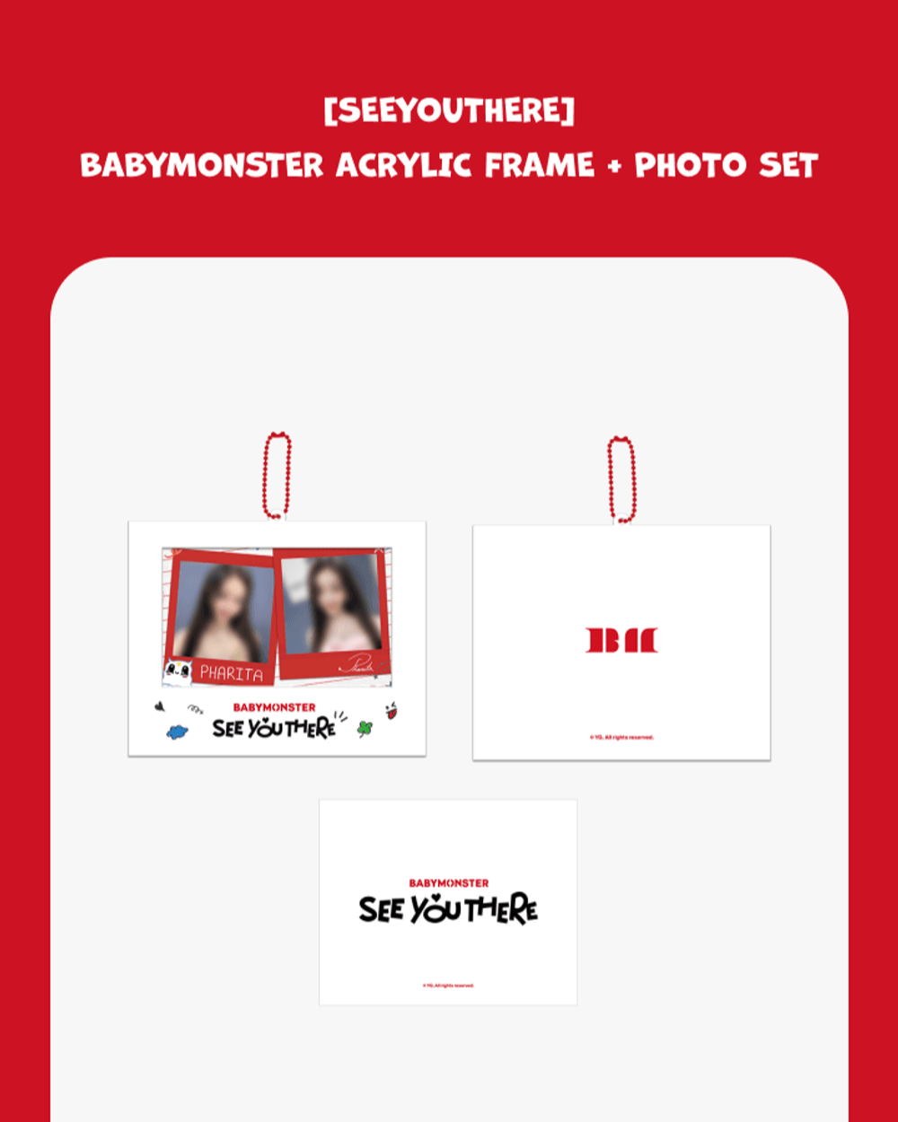 Bộ Ảnh BABYMONSTER Acrylic Frame + Photo Set - Kallos Vietnam