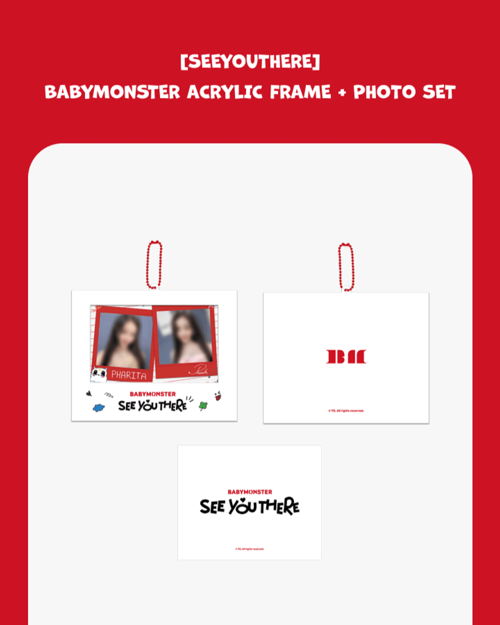 Bộ Ảnh BABYMONSTER Acrylic Frame + Photo Set