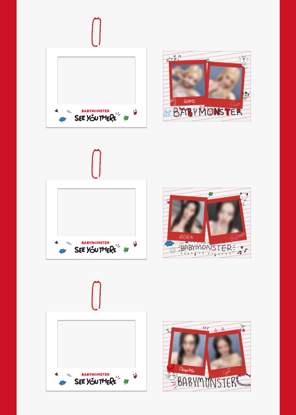 Bộ Ảnh BABYMONSTER Acrylic Frame + Photo Set - Kallos Vietnam