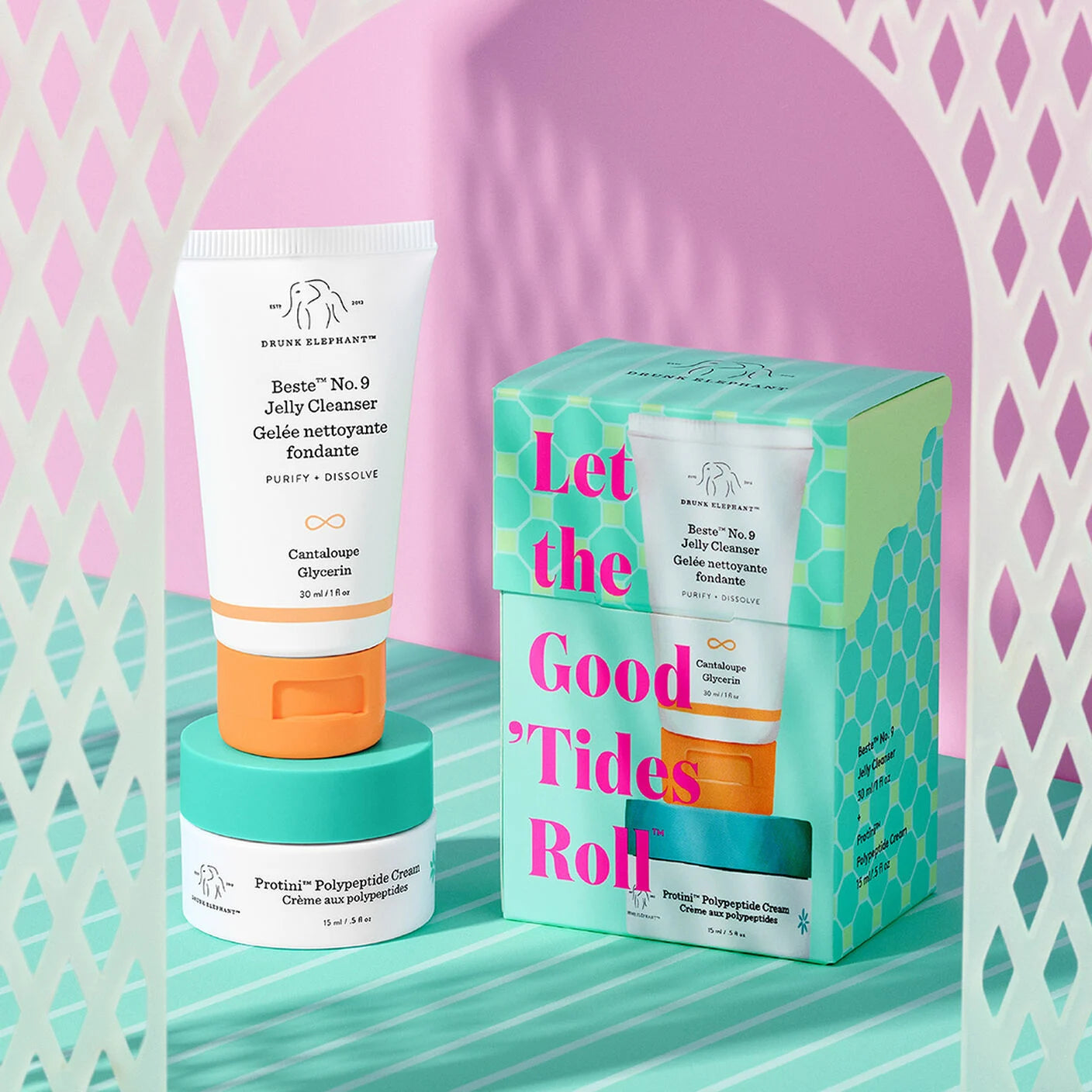 Bộ Dưỡng Da Drunk Elephant Let the Good Tides Roll-Kallos