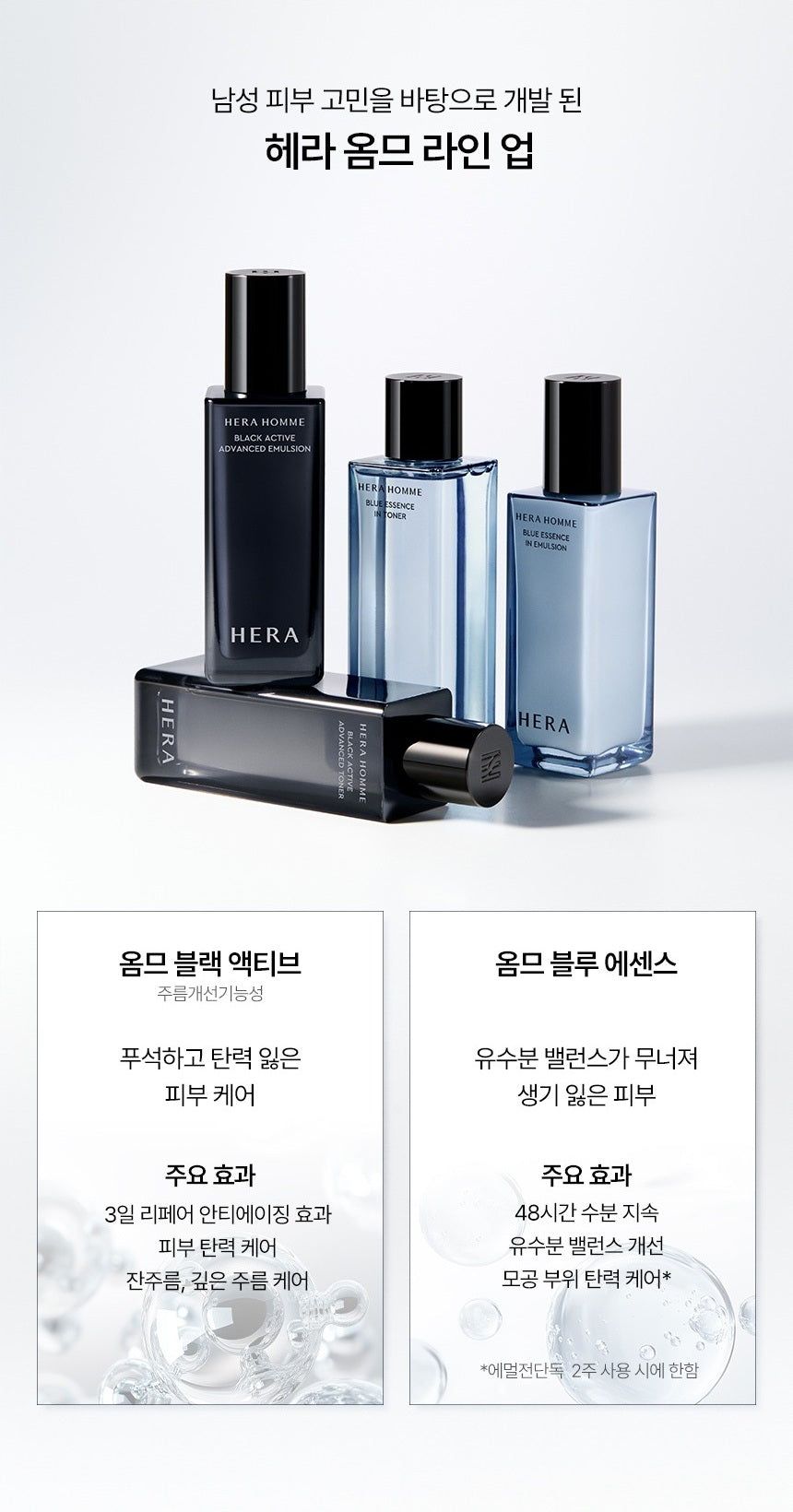 Bộ Dưỡng Da HERA Homme Blue Essence Set