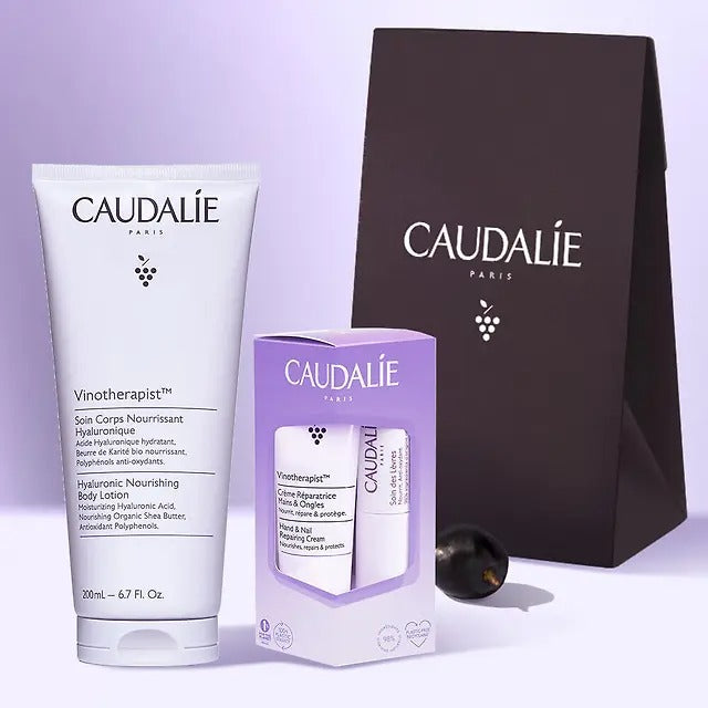 Bộ Dưỡng Thể Caudalie Vinotherapist Body Lotion & Hand Cream & Lip Balm Set-Kallos