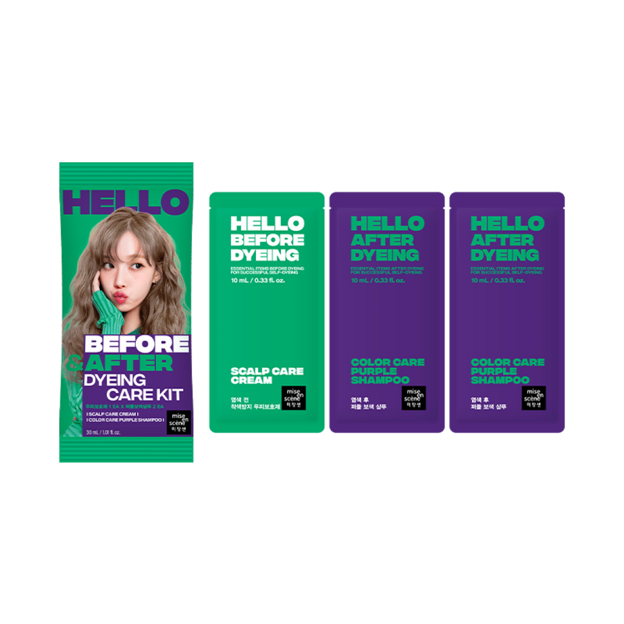 Bộ Dưỡng Tóc Mise En Scene Hello Before & After Dyeing care KIT-Kallos